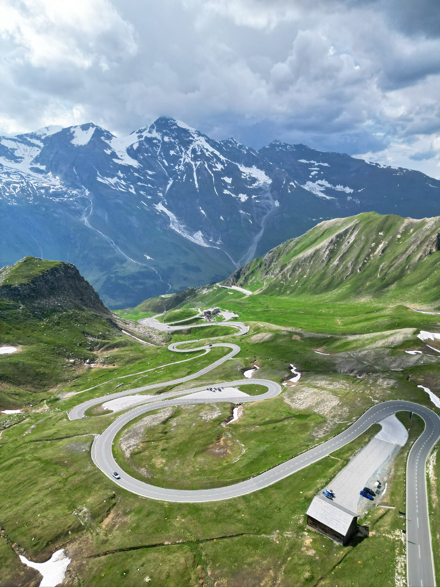 Grossglockner Hochalpenstraße vaade mootorrattaga sõites